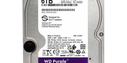 Western Digital WD Purple 6TB Surveillance Hard Drive (WD64PURZ)