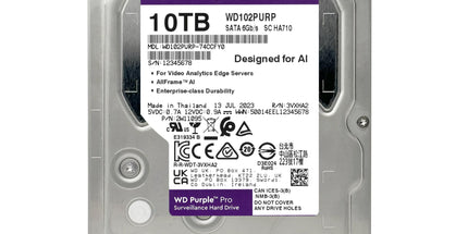 Western Digital WD Purple 10TB Surveillance Hard Drive (WD102PURP)